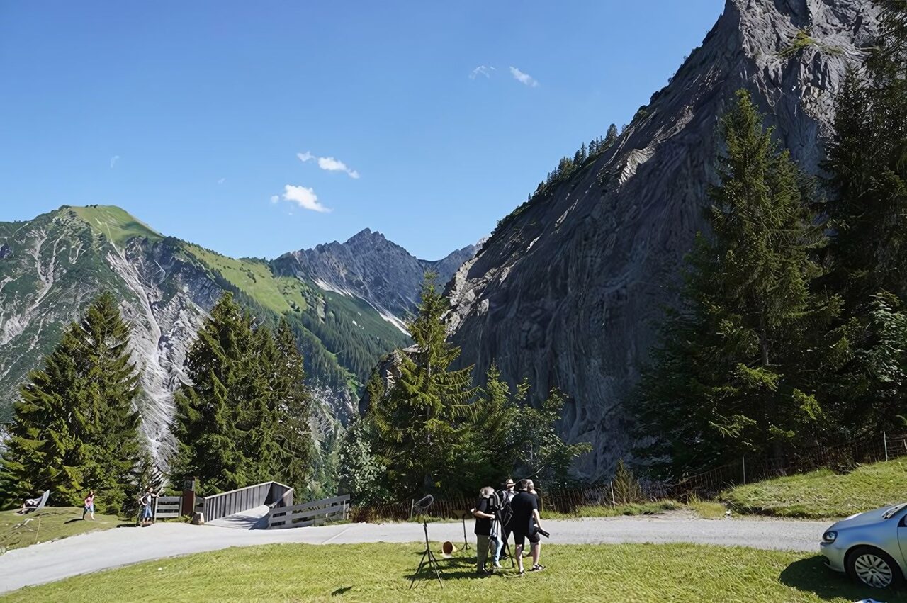 Eine Felswand als Musikinstrument!