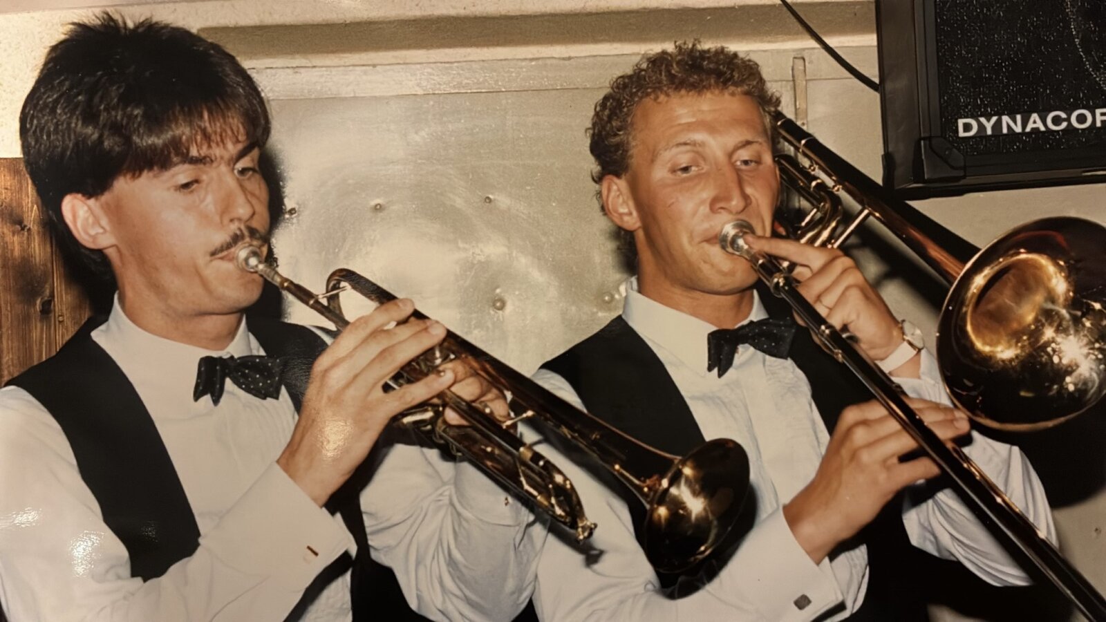 Musikkameraden und Freunde über viele Jahrzehnte: Michael Eberwein und Fritz Winter (r.). 03_image0 Musikkameraden und Freunde über viele Jahrzehnte: Michael Eberwein und Fritz Winter (r.).