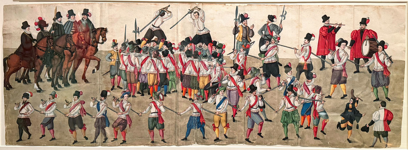 Schwerttanz der Messerer in Nürnberg, um 1600