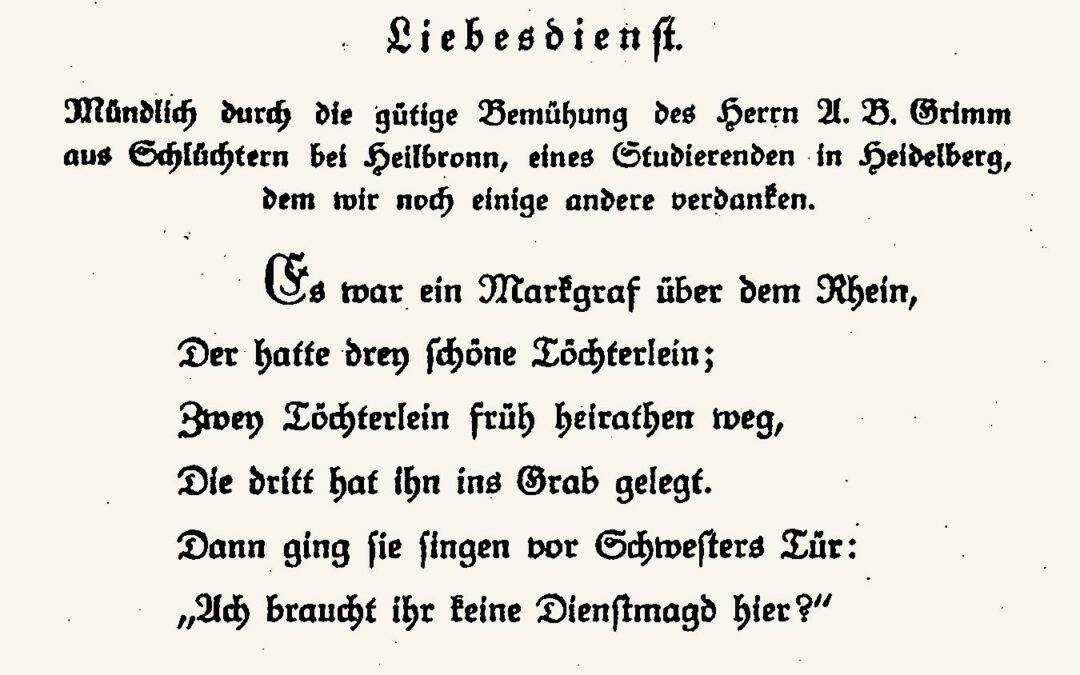 »Ich weiß nicht, was soll es bedeuten …«