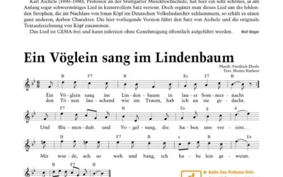 Ein Vöglein sang im Lindenbaum [1]