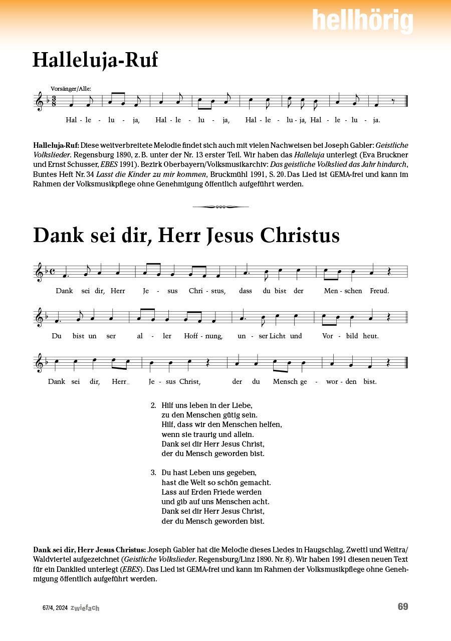 Halleluja-​Ruf & Dank sei dir, Herr Jesus Christus