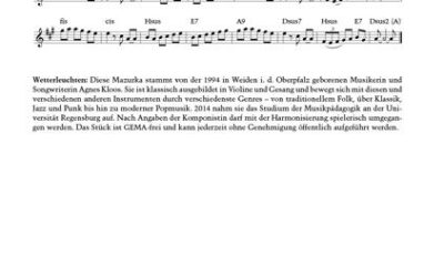 Wetterleuchten, Mazurka