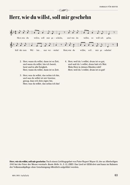 Herr, wie du willst, soll mir geschehn