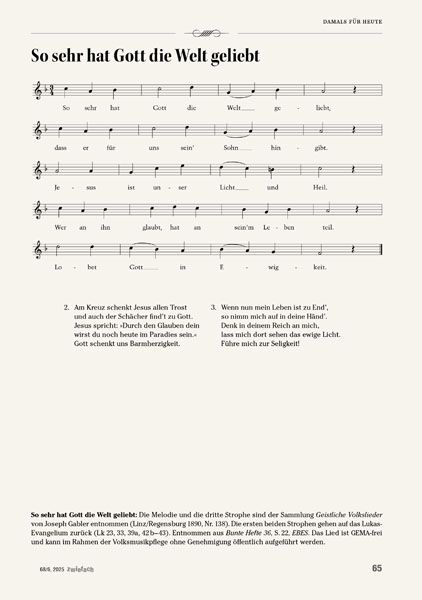 So sehr hat Gott die Welt geliebt