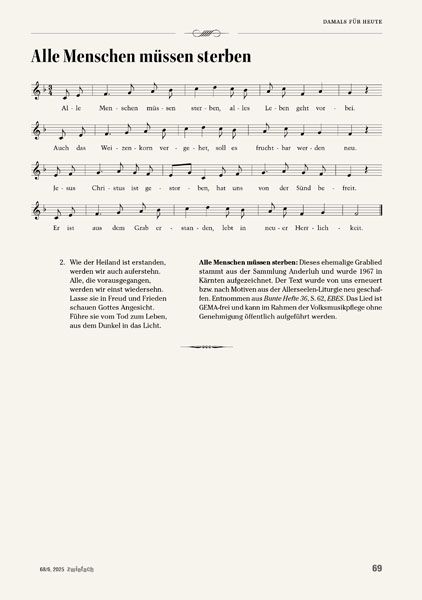 Alle Menschen müssen sterben